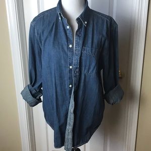 GAP Tops - GAP | Denim Button Down, Sz L GAP Tops - GAP | Denim Button Down, Sz L
